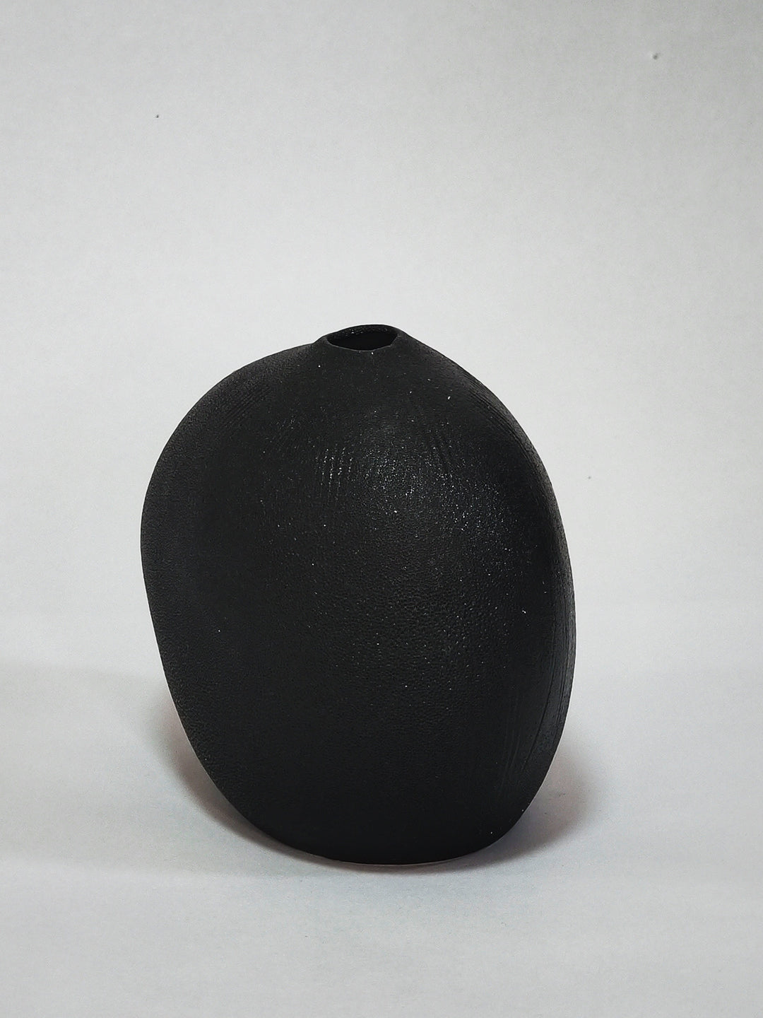 Matte Black Sphere Bud Vase - 13.5cm