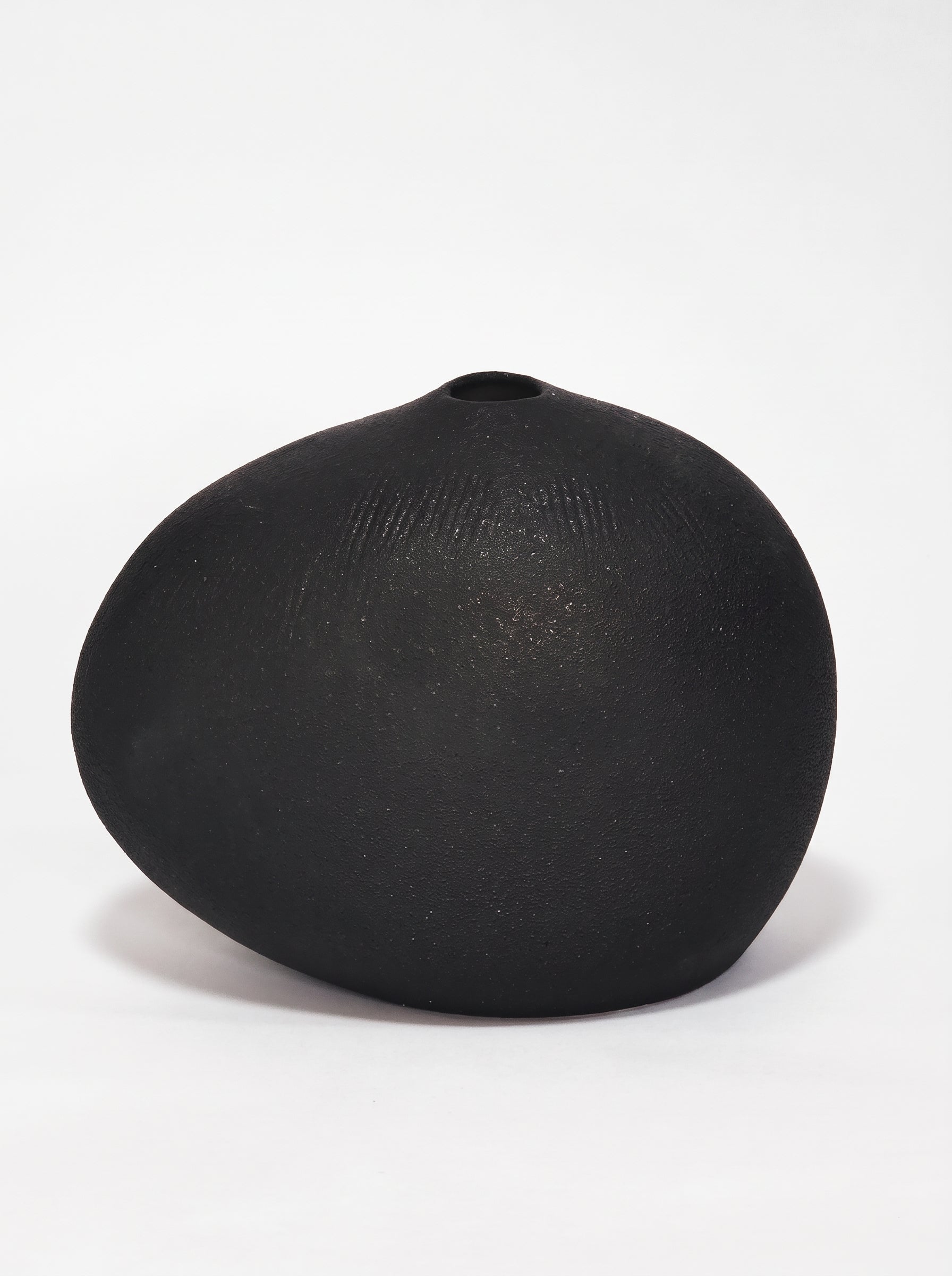 Matte Black Sphere Bud Vase - 13.5cm