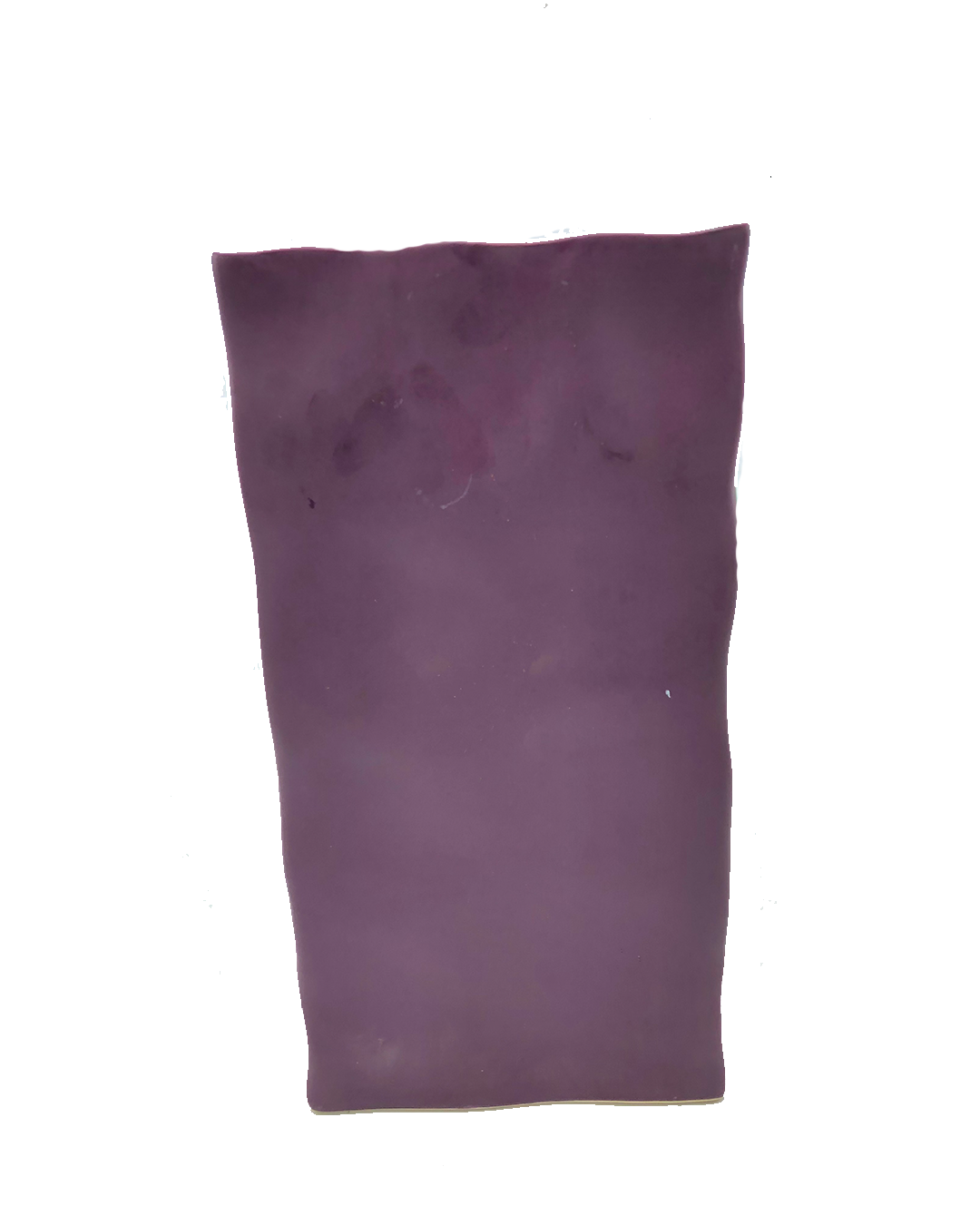 Purple Ceramic Rectangular Vase 28.5cm