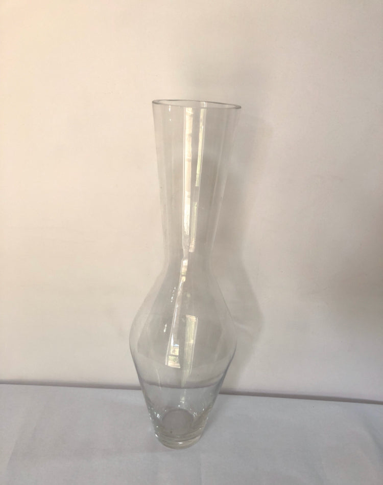 Tall Clear Glass Vase - 40cm