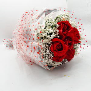 Bouquet of Flowers - Roses and Frost Flowers -Gift
