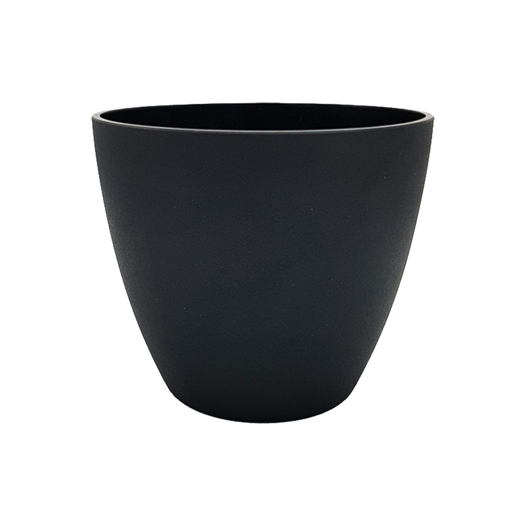 Black Planter/Vase - 16cm Height
