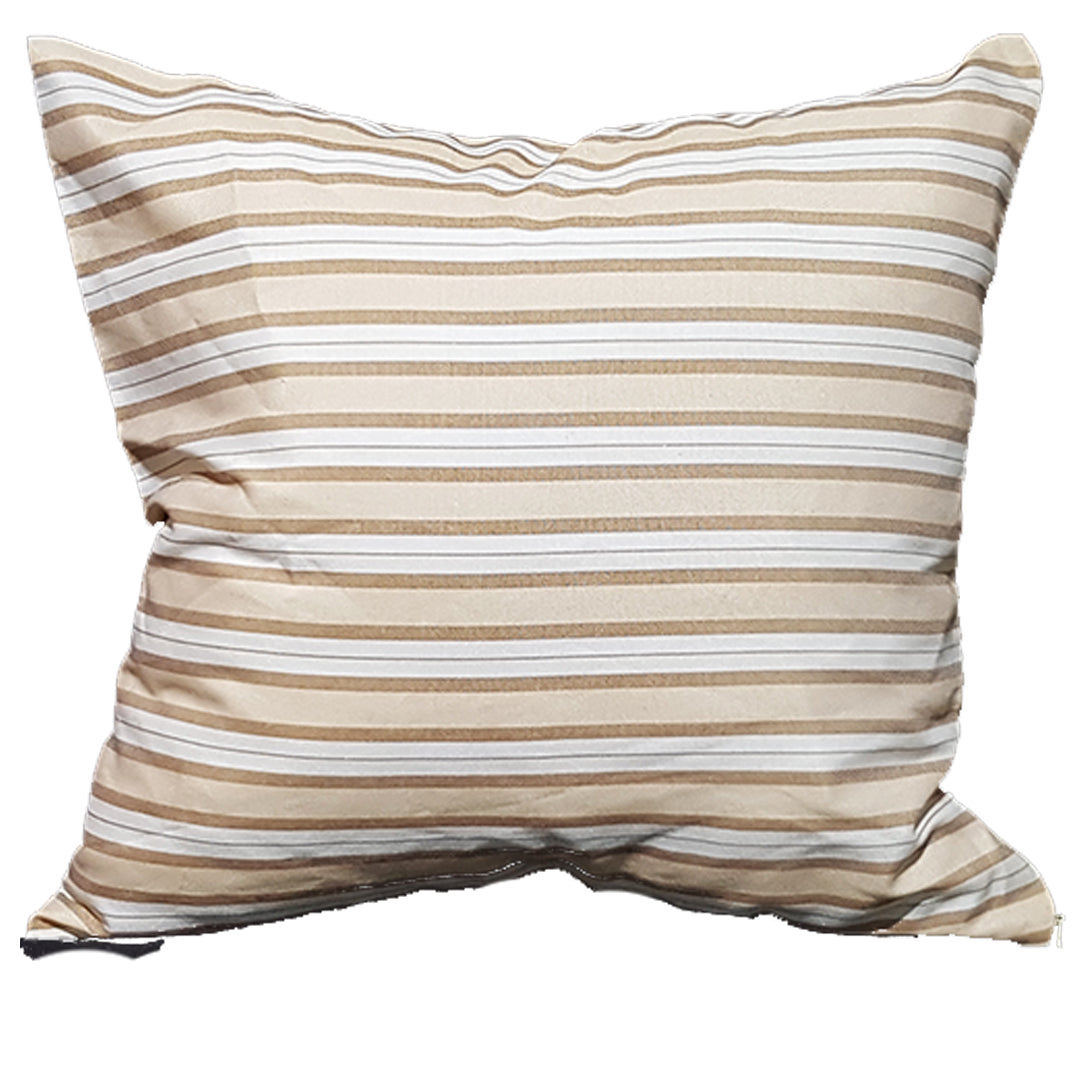 Brown Tones Striped Throw Pillow Cover