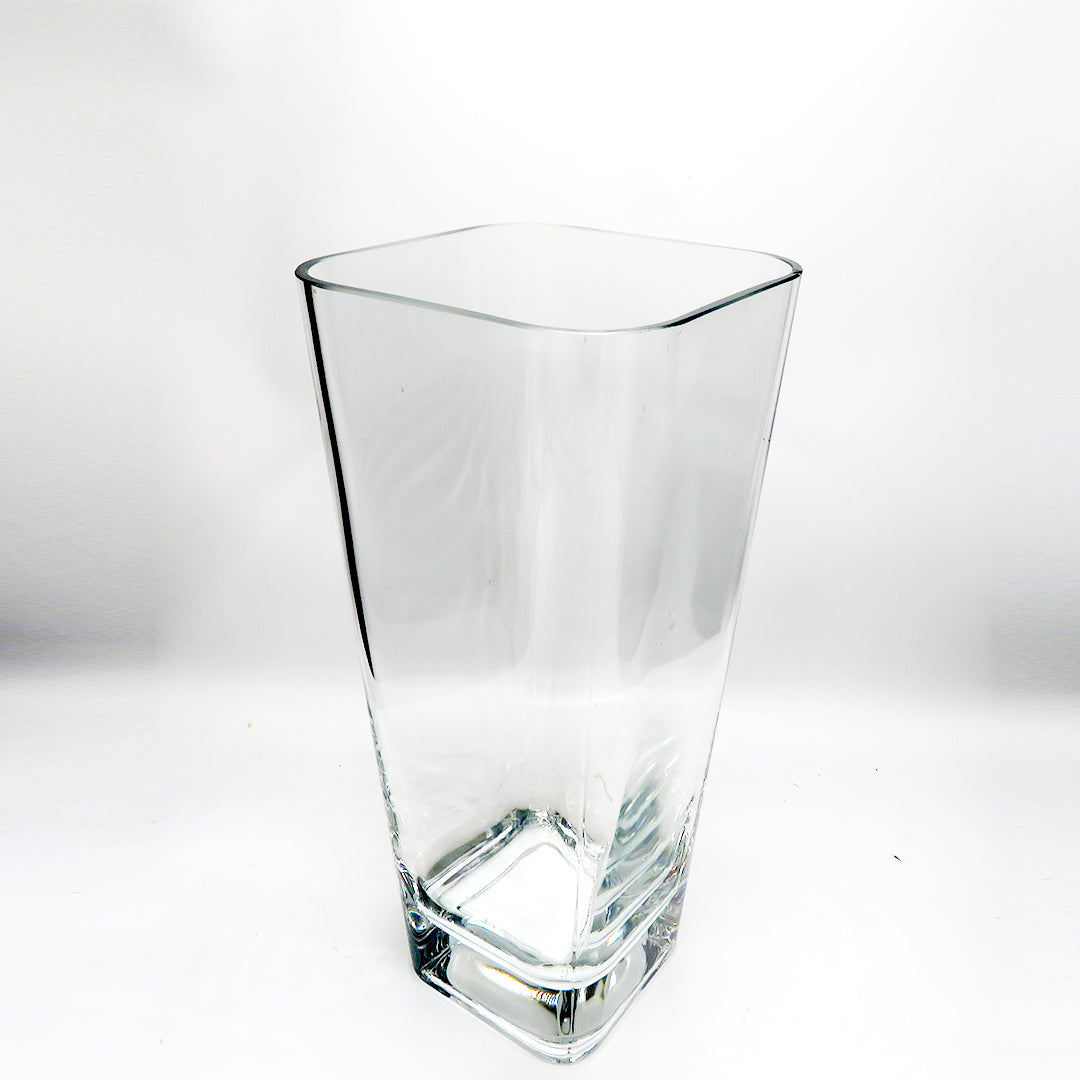 Heavy Cone Glass Vase - 30cm