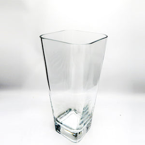 Heavy Cone Glass Vase - 30cm