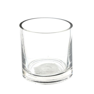 Clear Cylindrical Glass Table Vase - 10cm