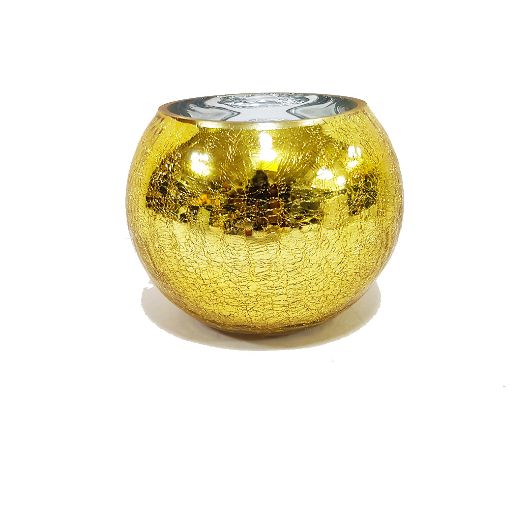 Textured Gold Vase - 14cm height