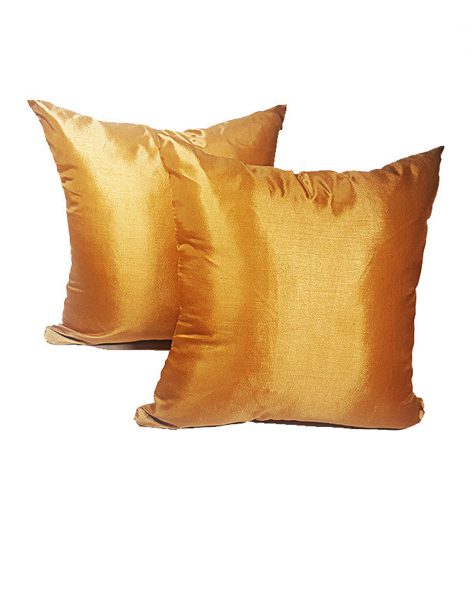 Golden Throw Pillow
