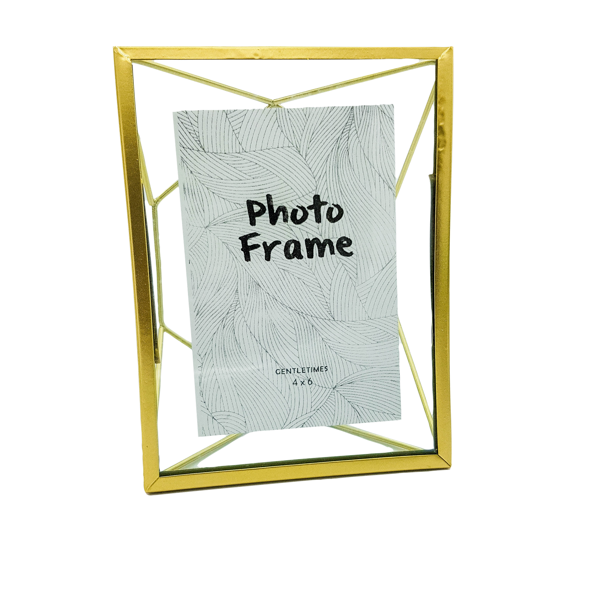 Picture/Photo Frame - Glass and Metal - Gold