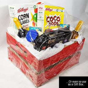 Red Wooden Hamper Crate/Box (ON ORDER)