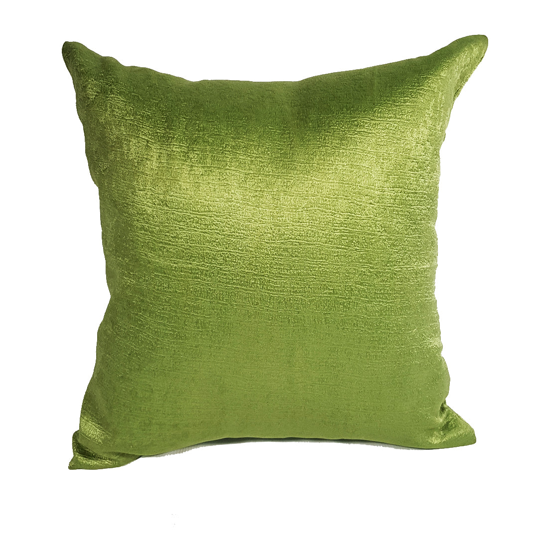 Textured Green Throw Pillow