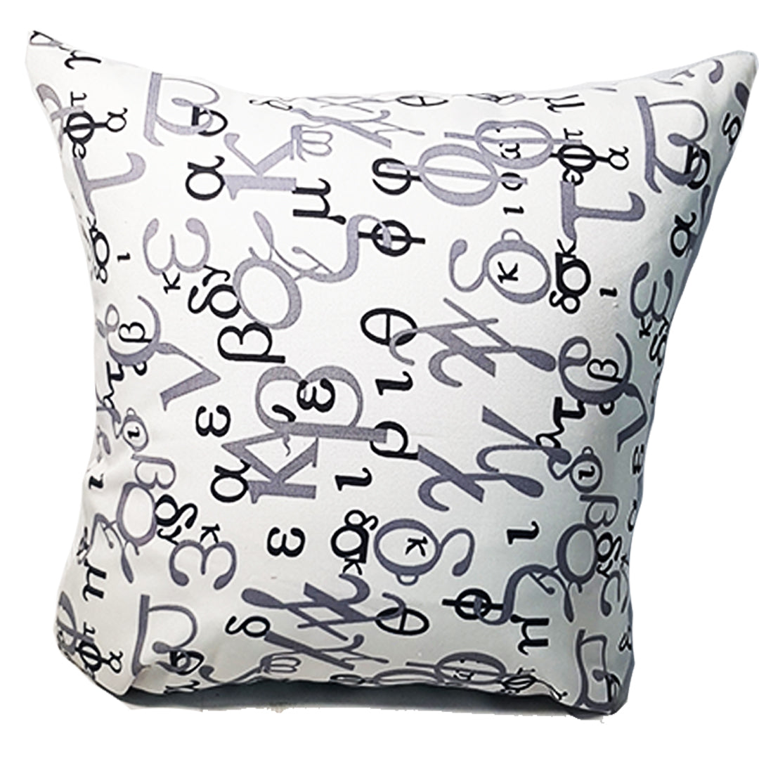 Lettered Throw Pillow Cover