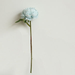 Artificial Peony Flower Stalk/Stem - Blue