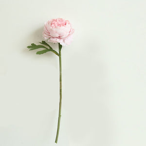 Artificial Peony Flower Stalk/Stem - Dark pink