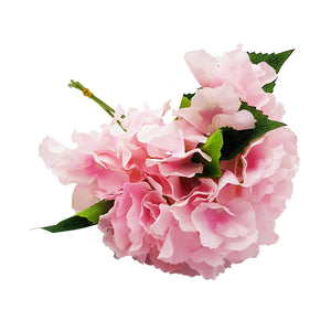 Hydrangeas Flowers Bunch - 3 Heads - Pink