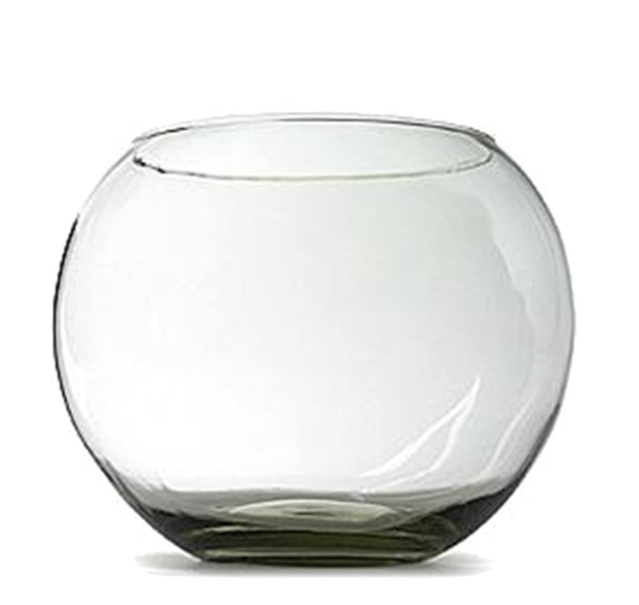 Round Glass Vase - 23cm Height