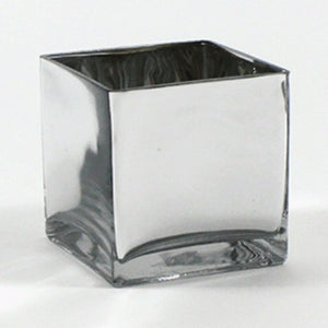 Silver Mirror Table Vase