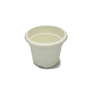 Small Plastic Planter/Vase - White - 9cm Height