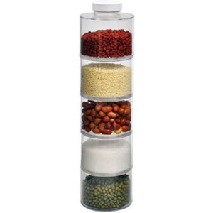 Self Stacking Spice-Bottles - Set of 6 jars