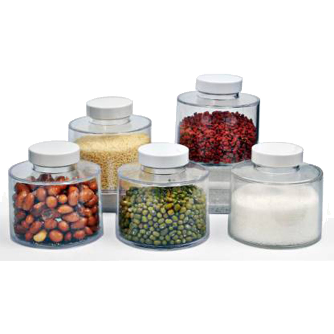 6pcs/set Clear Stackable Tower Shaped Spice Jars