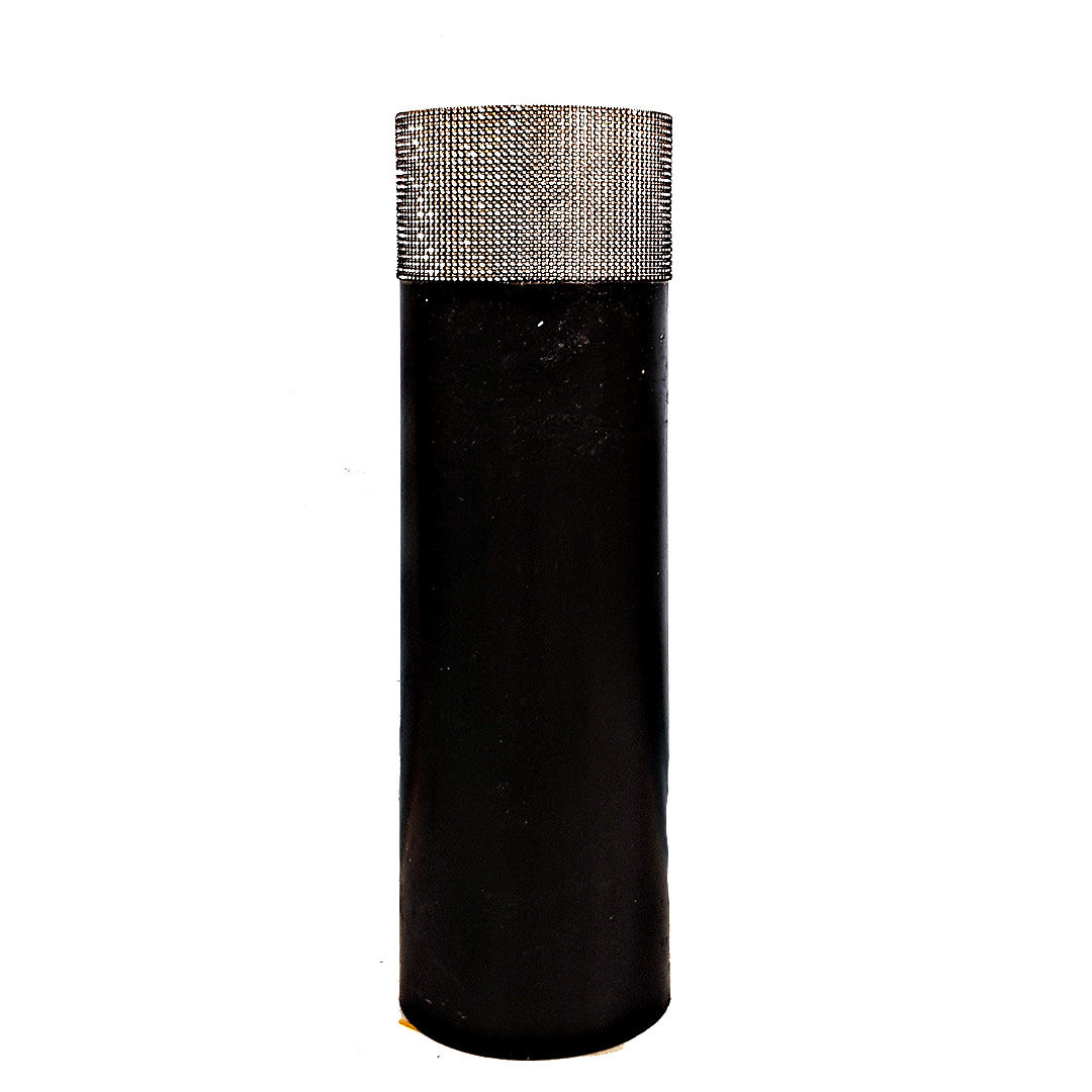 Floor Vase - Black with Diamond-like top (Medium)