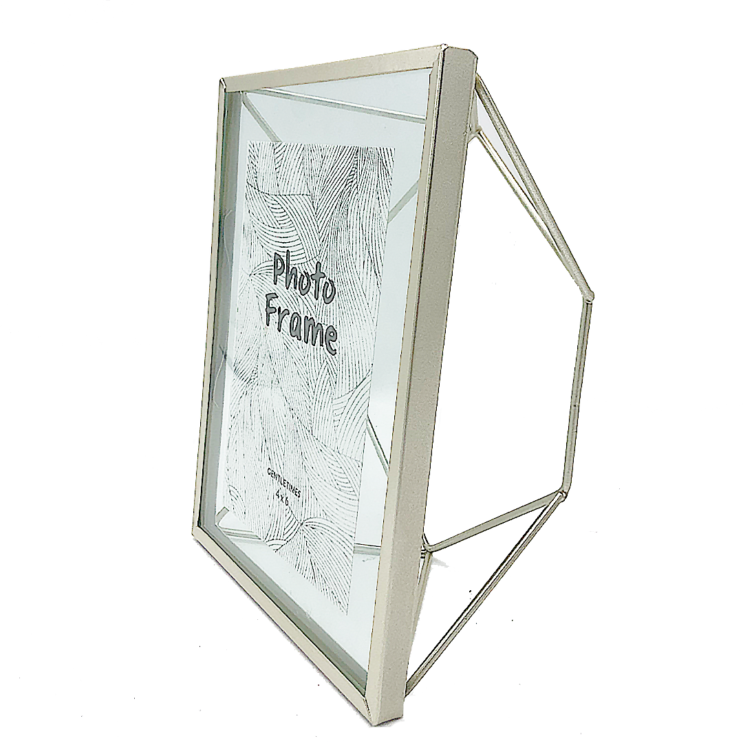 Picture/Photo Frame - Glass and Metal - Silver