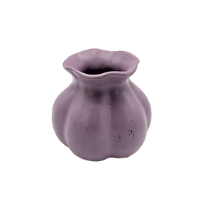 Preloved Small Ceramic Vase - Purple