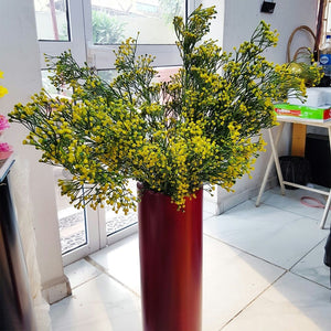 Cylindrical Floor Vase - Red