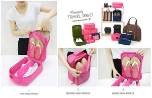 Travel Shoe Pouch Pink